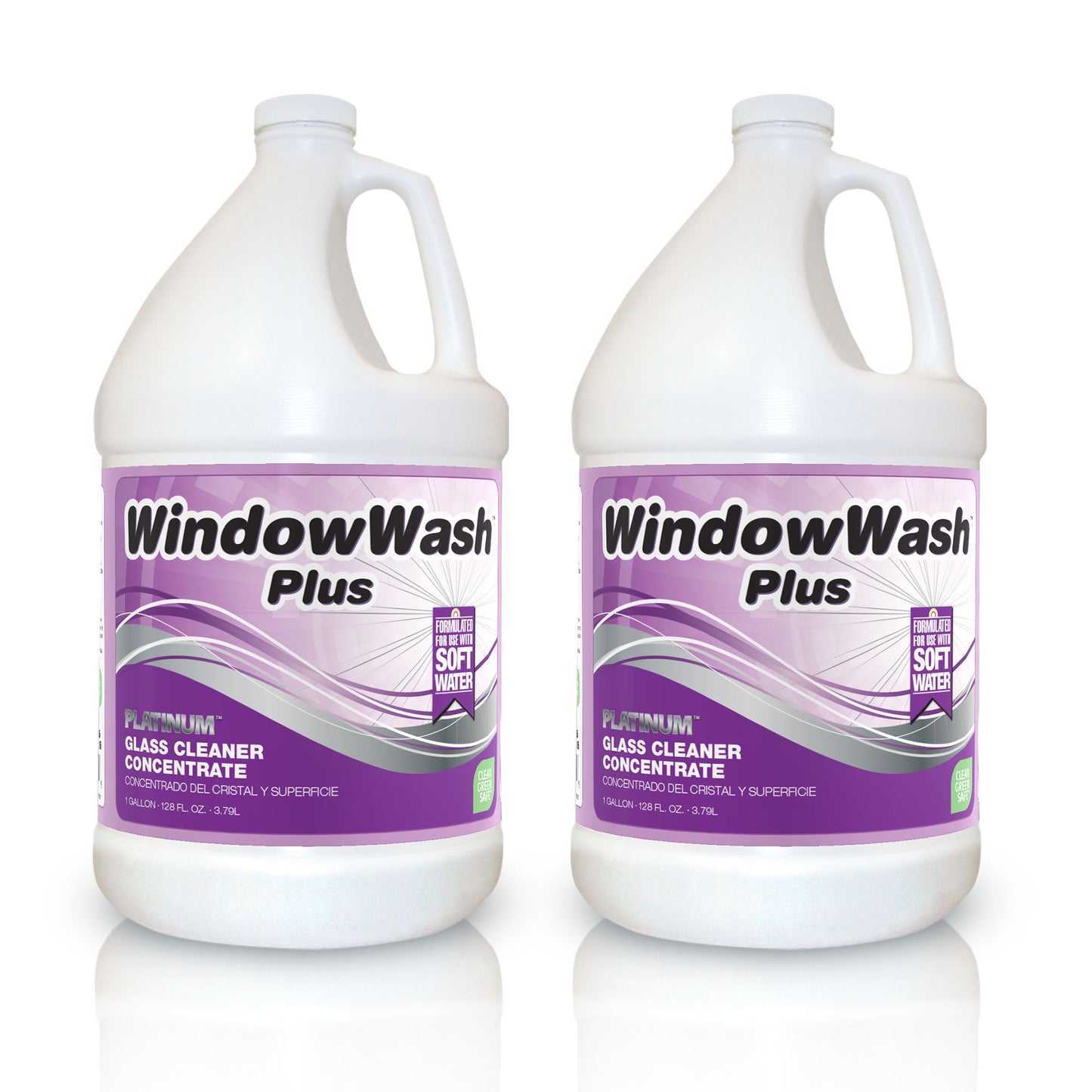 2 Gallons of WindowWash Plus™ Platinum™ Glass Cleaner Concentrate