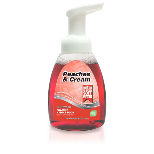 Jabón espumoso para manos y cuerpo Peaches & Cream™ - 8 oz.