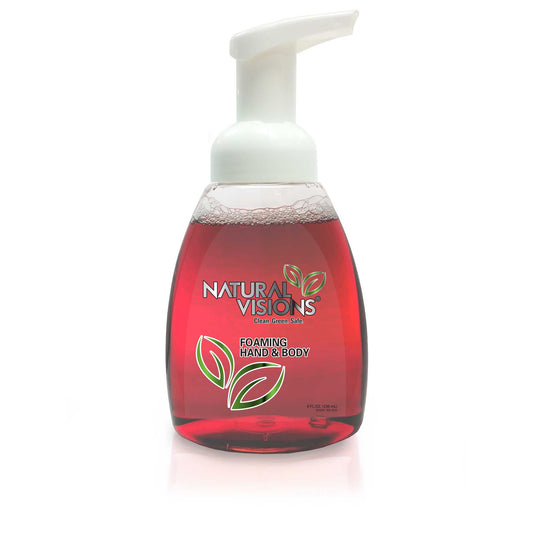 Jabón espumoso para manos y cuerpo Natural Visions® - 8 oz.